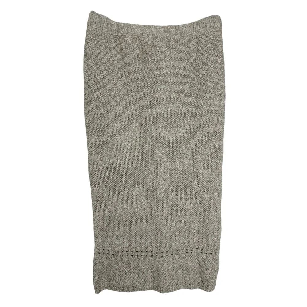 Vintage Carraig Donn Knit Midi Skirt Size Small Tan Beige Made in Ireland - Picture 2 of 8